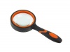 Лупа ручная круглая 10х, 50 мм, с двухцветной ручкой